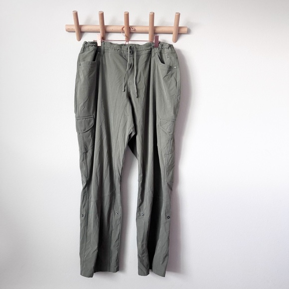 Kuhl Pants - Kuhl Olive Cargo Hiking Pants With Roll Up Hem